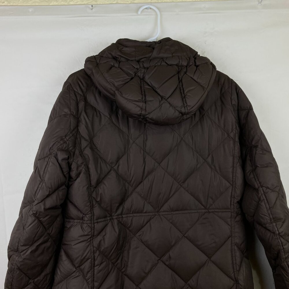 Eddie Bauer Womens L 700 Down Fill Hooded Winter Long Parka Puffer Warm Jacket - Picture 8 of 9